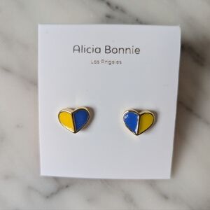 NIB Stand Together 🇺🇦 Ukraine Alicia Bonnie Studs- 🇺🇦✌️🇺🇦